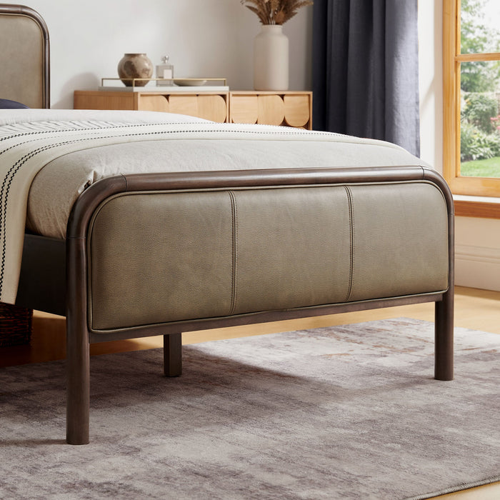 Modway Wexford Vegan Leather Platform Bed in Twin - lifestyle view 53