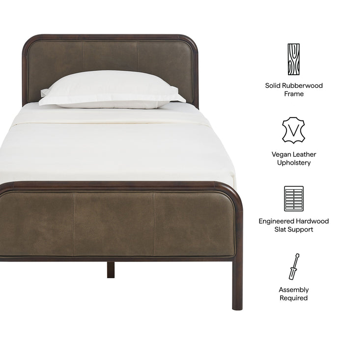 Modway Wexford Vegan Leather Platform Bed in Twin - dimensions and specifications 73