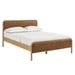 Modway Wexford Vegan Leather Platform Bed in Full - front view