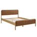 Modway Wexford Vegan Leather Platform Bed in Full - angled view