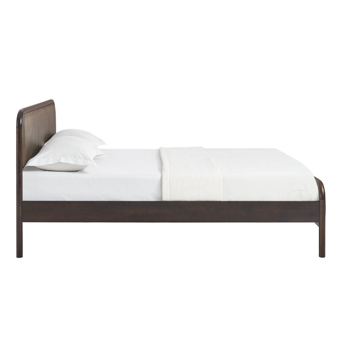 Modway Wexford Vegan Leather Platform Bed in Full - side view 22