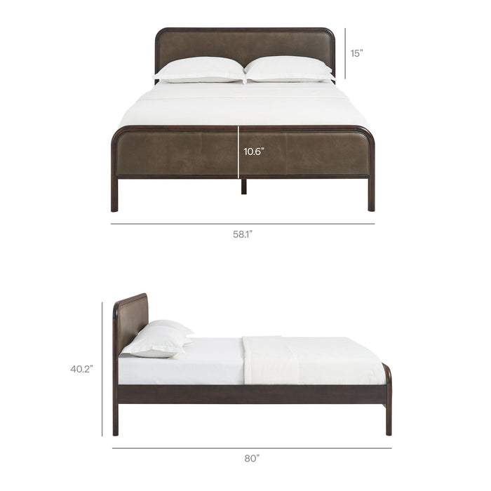 Modway Wexford Vegan Leather Platform Bed in Full - dimensions and specifications 76