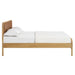 Modway Wexford Vegan Leather Platform Bed in Queen - side view