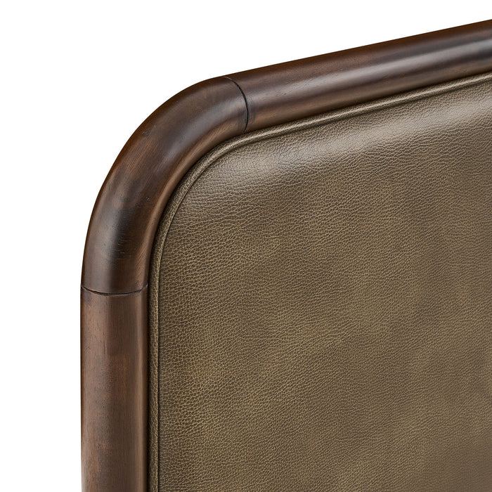 Modway Wexford Vegan Leather Platform Bed in Queen - lifestyle view 39