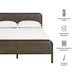 Modway Wexford Vegan Leather Platform Bed in Queen - dimensions and specifications 77