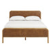 Modway Wexford Vegan Leather Platform Bed in King - detail view