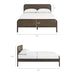 Modway Wexford Vegan Leather Platform Bed in King - dimensions and specifications 80