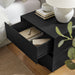 Modway Koval Floating Pedestal 2-Drawer Nightstand in Black - lifestyle view 12