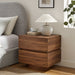 Modway Koval Floating Pedestal 2-Drawer Nightstand in Walnut - lifestyle view 13