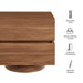 Modway Koval Floating Pedestal 2-Drawer Nightstand in Walnut - dimensions and specifications