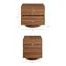 Modway Koval Floating Pedestal 2-Drawer Nightstand in Walnut - dimensions and specifications 16