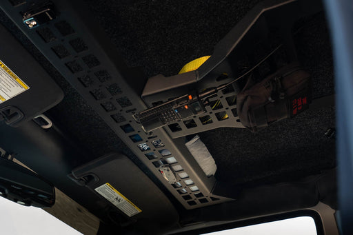 DV8 Offroad 2007-2018 Jeep Wrangler JK Overhead Molle Panel – installed on vehicle, image 2 of 8