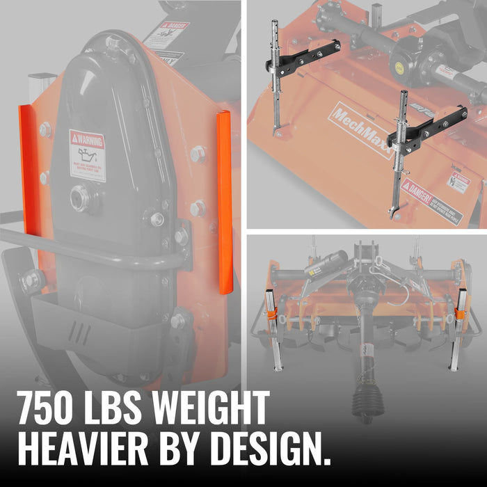 48 in Rotary Tiller,  3 Point Hitch Cat.1 & 2,  Gear Drive,  PTO Shaft — lifestyle view