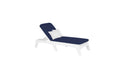 Ledge Lounger Mainstay Chaise — White Base-4646 Captain Navy Fabric
