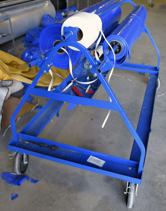 Vestil MSW-72-3 steel shrink wrap roll cart - view 7
