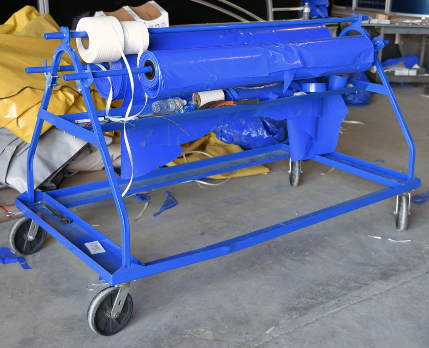 Vestil MSW-72-3 steel shrink wrap roll cart - view 8