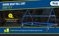 Vestil MSW-72-3 steel shrink wrap roll cart feature overview 2