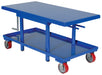 Vestil MT-2448-LP Steel Low Profile Post Table 24 in. x 48 in. 2,000 lb. Capacity Blue