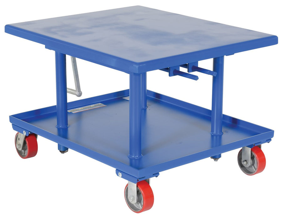 Vestil MT-3036-LP Steel Low Profile Post Table 30 in. x 36 in. 2,000 lb. Capacity Blue
