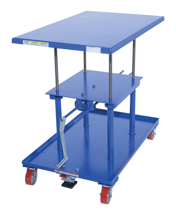 Vestil MT-3048-HP Steel High Profile Post Table 30 in. x 48 in. 2,000 lb. Capacity Blue