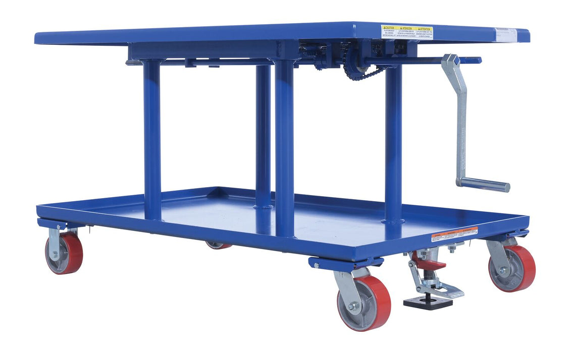 Vestil MT-3048-HP steel high profile post table - view 9