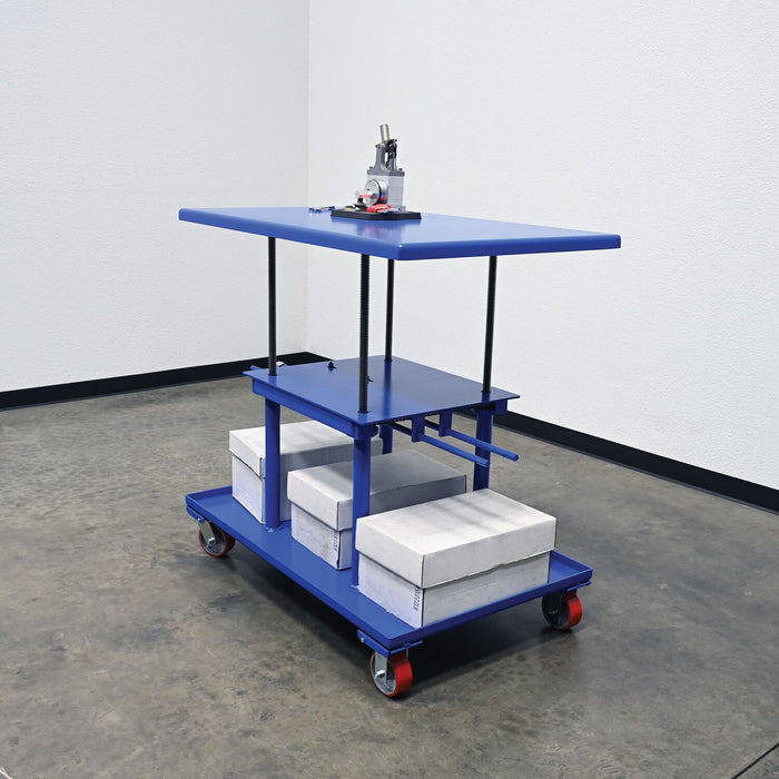 Vestil MT-3048-HP steel high profile post table - view 8