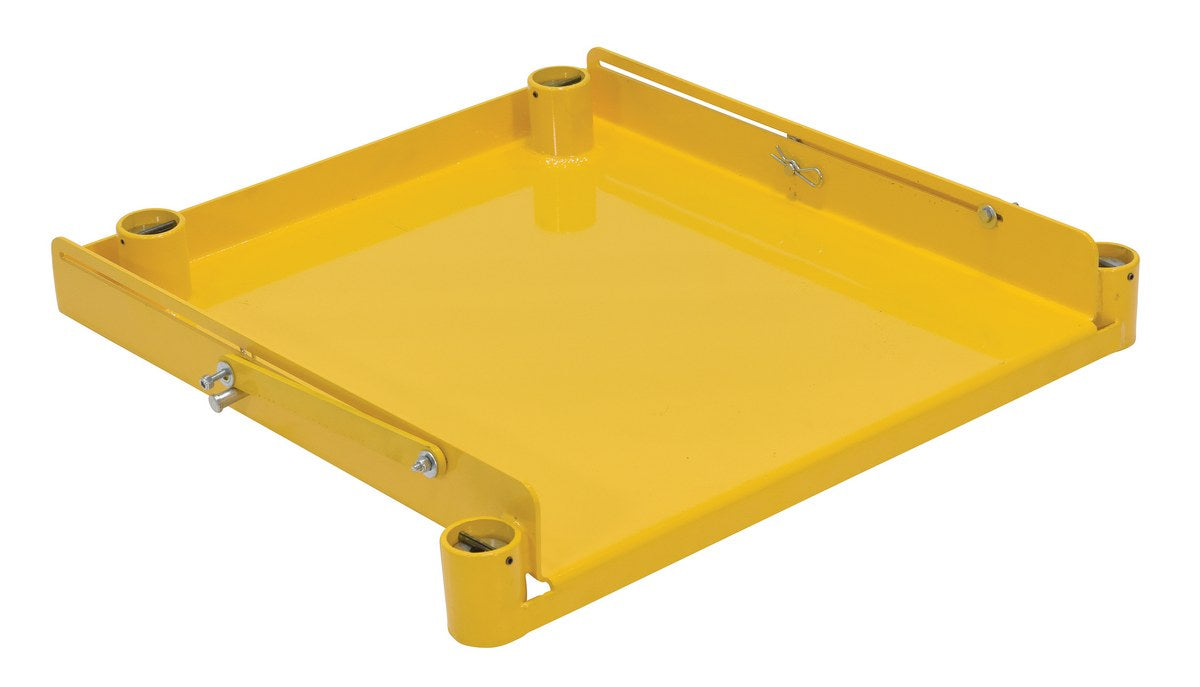 Vestil MTC-RB Steel Roll Out Base 800 lb. Capacity For Manual Trash Compactor Yellow