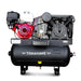 30 Gallon Air Compressor 13HP Honda GX390 Engine Horizontal Tank 24.4 CFM @ 90 PSI Gas-Powered - front view