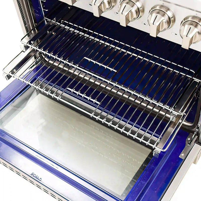 FORNO Massimo 30-Inch Freestanding Dual Fuel Range in Stainless Steel - FFSGS6125-30 FORNO
