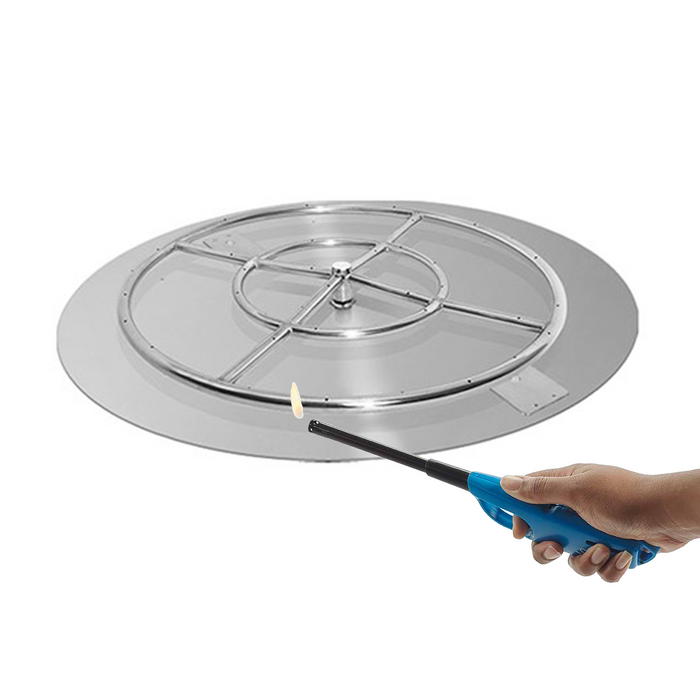 Starfire Designs Rustic  45" Round Concrete Gravity Gas Fire Pit Starfire Designs