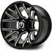 MODZ Matrix 12x7 Glossy Black with Ball Mill Wheel & Gladiator A/P Tire golf cart wheel and tire – view 2