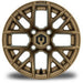 MODZ Matrix 12x7 Matte Bronze Wheel & Gladiator A/P Tire golf cart wheel and tire – view 3