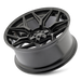Mayhem 8119 VANQUISH Gloss Black wheel profile view showing -19mm offset