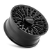 Mayhem 8121 CYCLONE Gloss Black wheel profile view showing -19mm offset