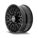 Mayhem 8121 CYCLONE wheel center cap and Gloss Black face detail close up