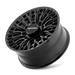Mayhem 8121 CYCLONE Gloss Black wheels mounted on truck