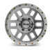 Mayhem Delta Machined with Silver Window wheel angled three quarter view