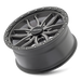 Mayhem 8310 Vector Matte Gunmetal Black Lip wheel profile view showing lip and spoke depth