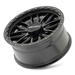 Mayhem 8310 Vector Gloss Black truck wheel front face view view 7