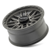 Mayhem 8310 Vector Matte Gunmetal Black Lip truck wheel front face view view 7