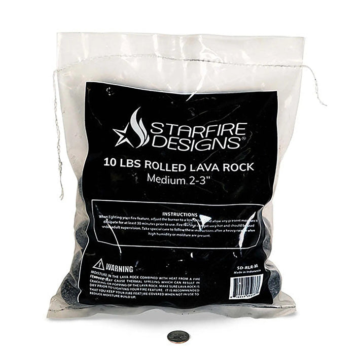Outdoor Rolled Lava Rock (10 lbs) Starfire Designs