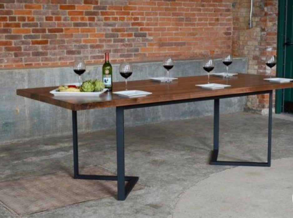818 Metro Steel Dining Base Pair