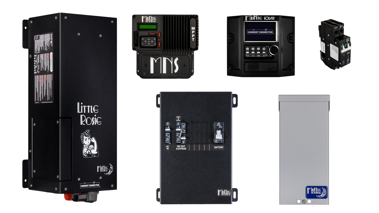 MidNite Solar Mobile Bundle, Includes Inverter, Solar Charge Controller, PV Breakers, and More! - Urban Supply Inc