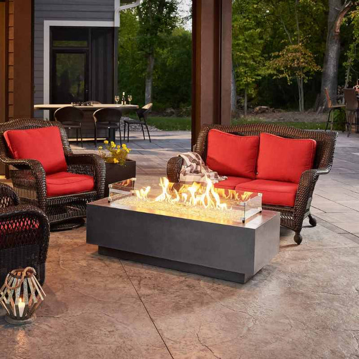The Outdoor Greatroom Cove Linear Gas Fire Pit Table