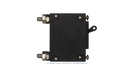 High quality photo of the Midnite Solar - MNEDC10 - 150VDC 120Vac Non-Polarized Panel Mount Breakers 10A side view. Photographed by Current Connected.