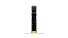 High quality photo of the Midnite Solar - MNEPV2 - 150Vdc Din-Rail Mount Polarized Circuit Breaker 2A - Bottom End View. Photographed by Current Connected