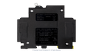 High quality photo of the !Midnite Solar - MNEPV2 - 150Vdc Din-Rail Mount Polarized Circuit Breaker 2A - Side View. Photographed by Current Connected
