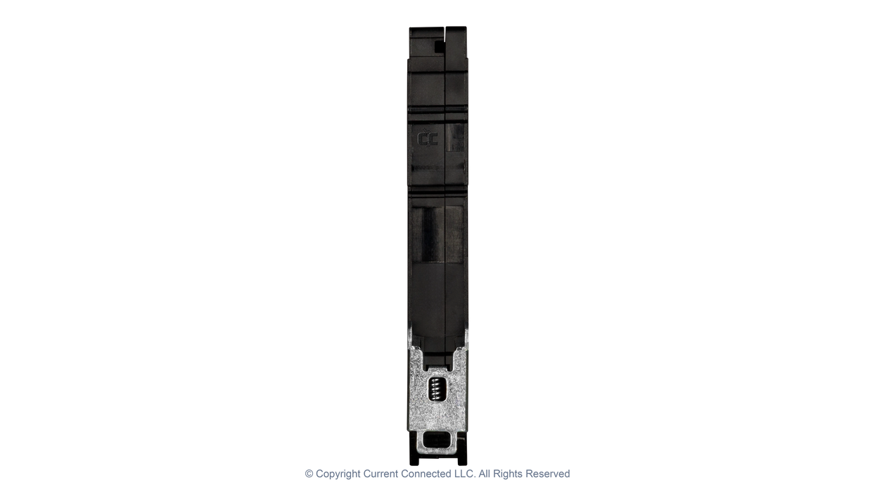 High quality photo of the Midnite Solar - MNEPV20-300-1PP - MidNite Solar MNEPV 300Vdc Din-Rail Mount Polarized Breakers 20A - Back View. Photographed by Current Connected