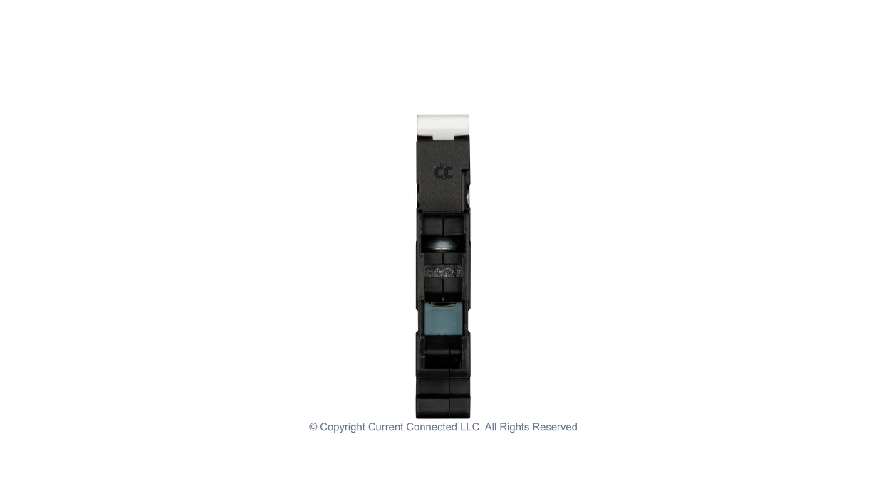 High quality photo of the Midnite Solar - MNEPV20-300-1PP - MidNite Solar MNEPV 300Vdc Din-Rail Mount Polarized Breakers 20A - Top View. Photographed by Current Connected