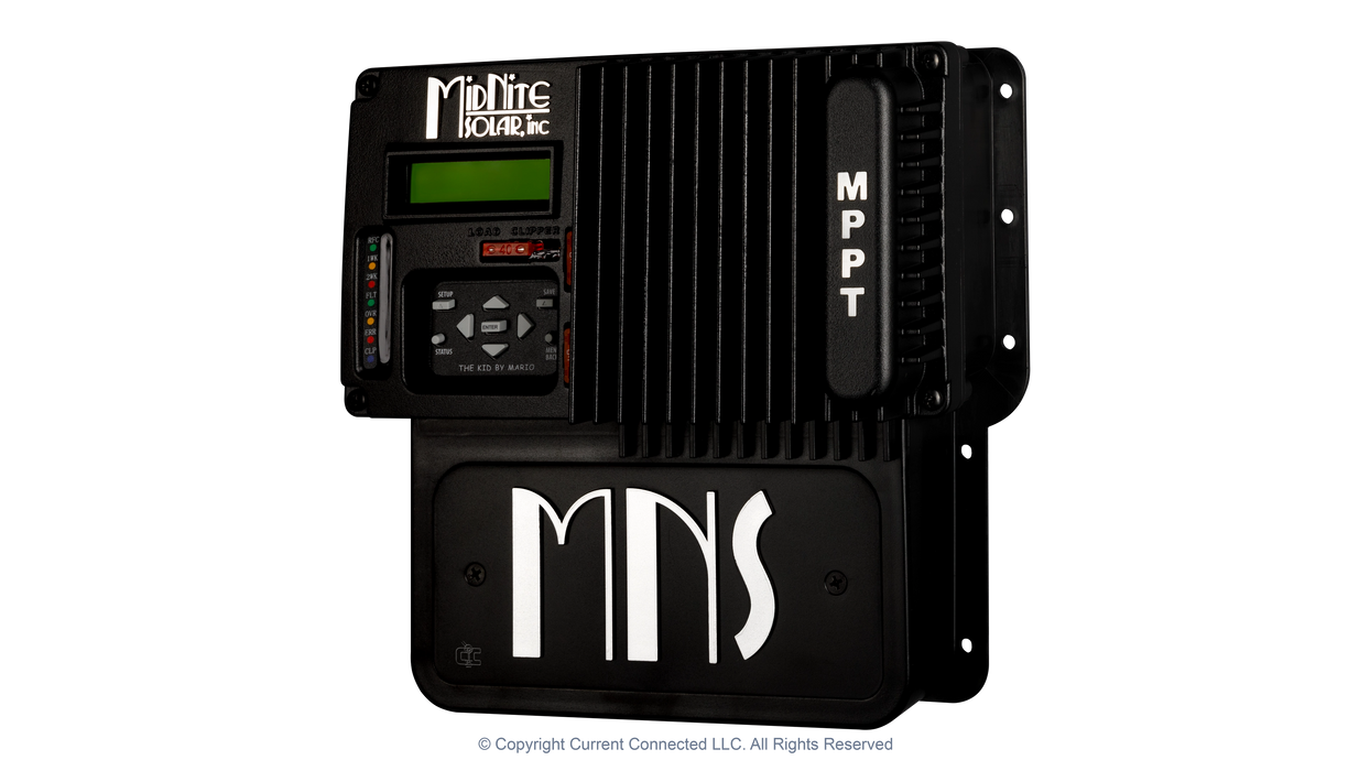 High quality photo of the Midnite Solar - MNKID - The Kid - Right Angled View. Photographed by Current Connected